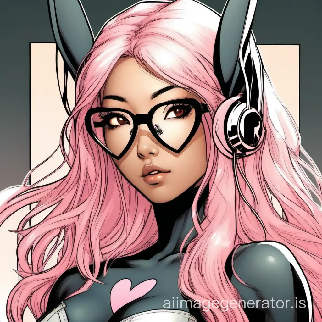 Sultry-Asian-Woman-with-Glowing-Eyes-and-Bunny-Ears-in-Marvel-Comic-Panel
