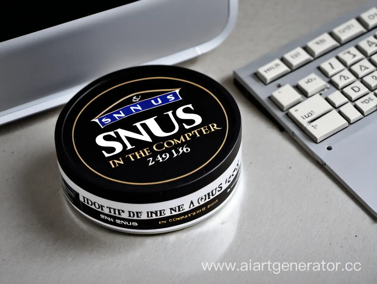 Person-Using-Computer-with-Snus-in-Mouth