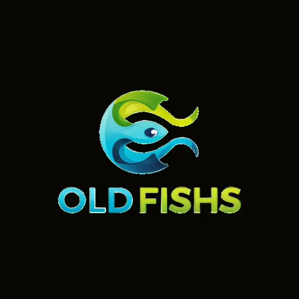a logo design,with the text "OLD FISHS", main symbol:FISH ,Moderate,be used in Technology industry,clear background