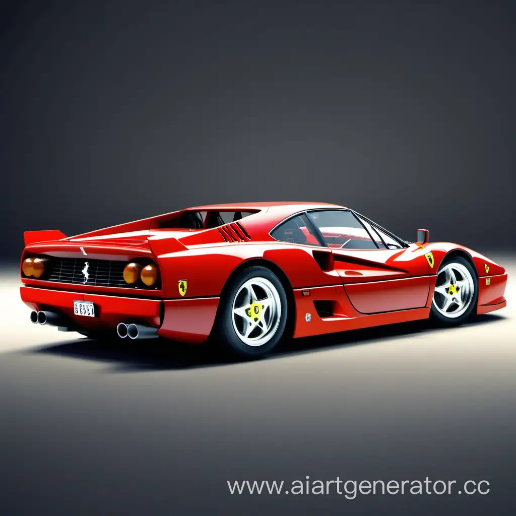 ferrari gto 288 in modern style