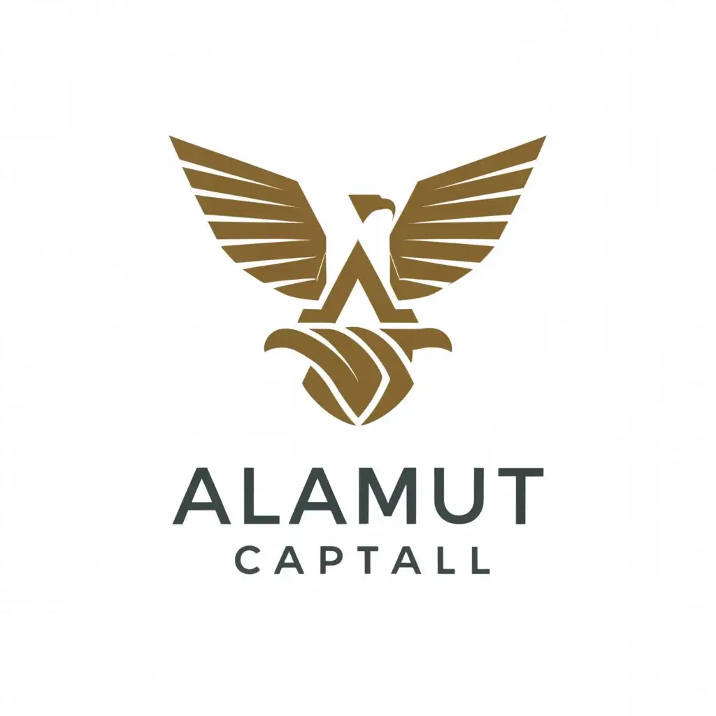 a logo design,with the text "Alamut Capital", main symbol:Eagle, Eagle Nest,Moderate,be used in Finance industry,clear background