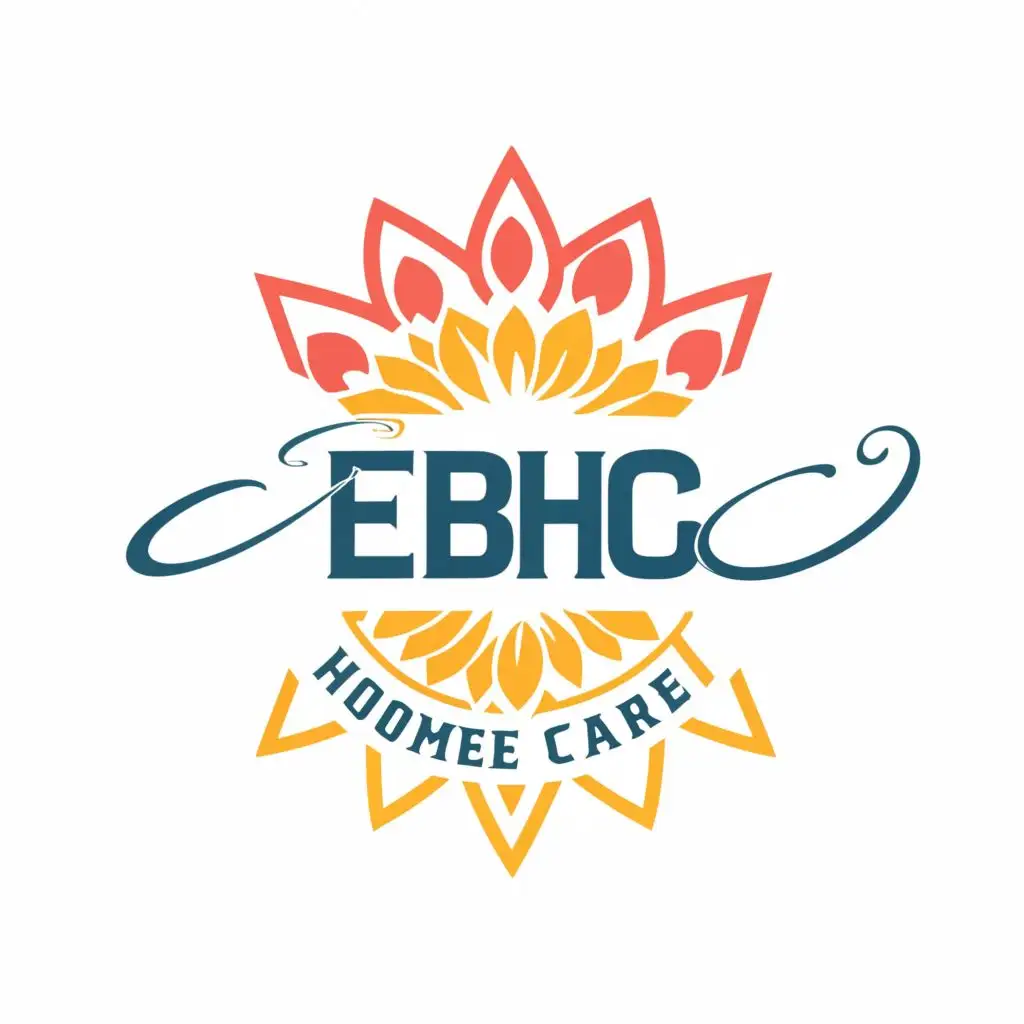 logo, EBHC, with the text "EMPATHY BLOOM HOME CARE", typography, be used in Home Family industry