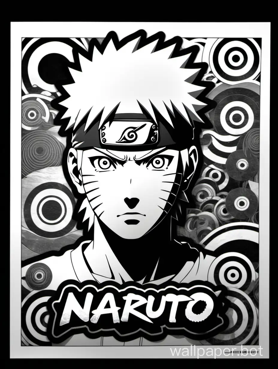 Naruto-Head-TShirt-Hipperdetailed-Monochromatic-Anime-Stencil-Art