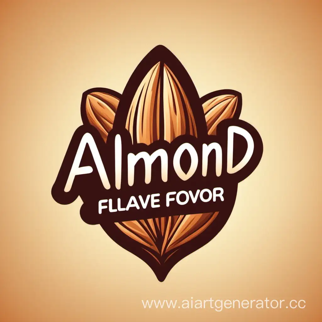 Delicious-Almond-Flavor-Logo-Design