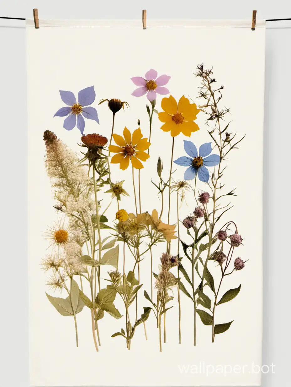Boho-Wildflower-Cottagecore-Vintage-Botanical-Tee-on-Pastel-Floral-Background