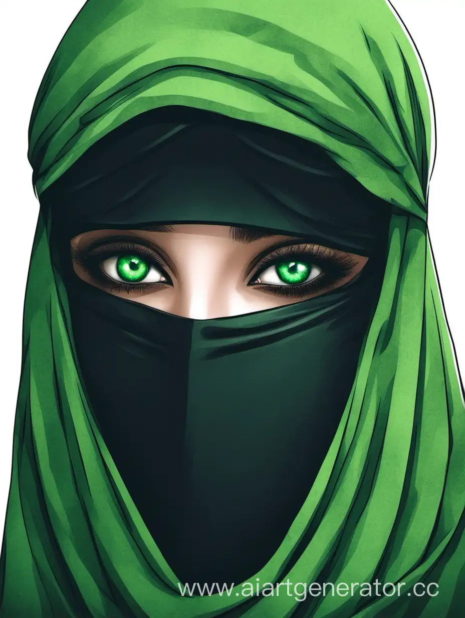 Captivating-GreenEyed-Girl-in-Niqab