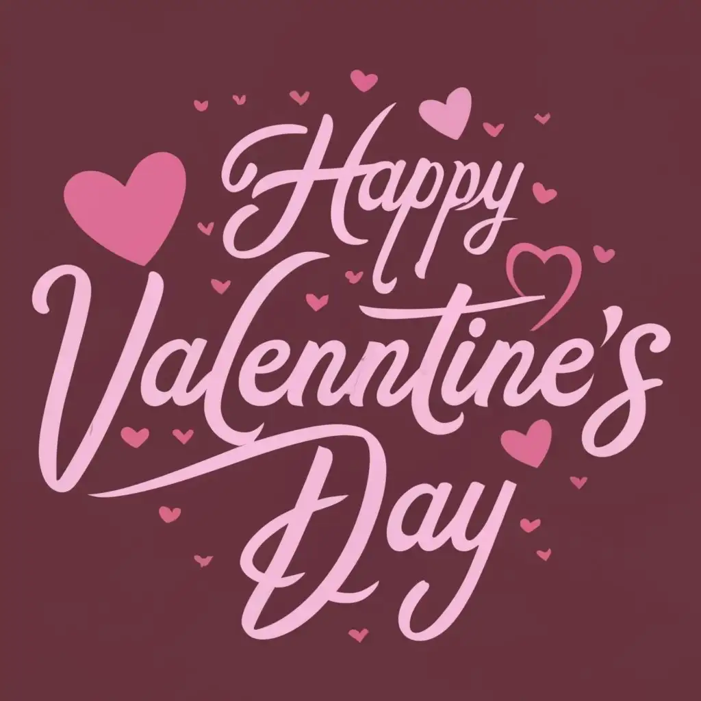 logo, Love, with the text "Happy Valentine's day", typography