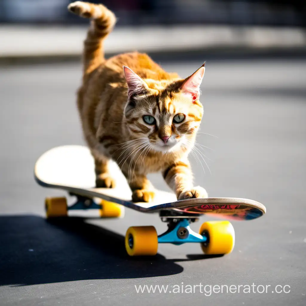 Adventurous-Cat-Skateboarding-with-Style