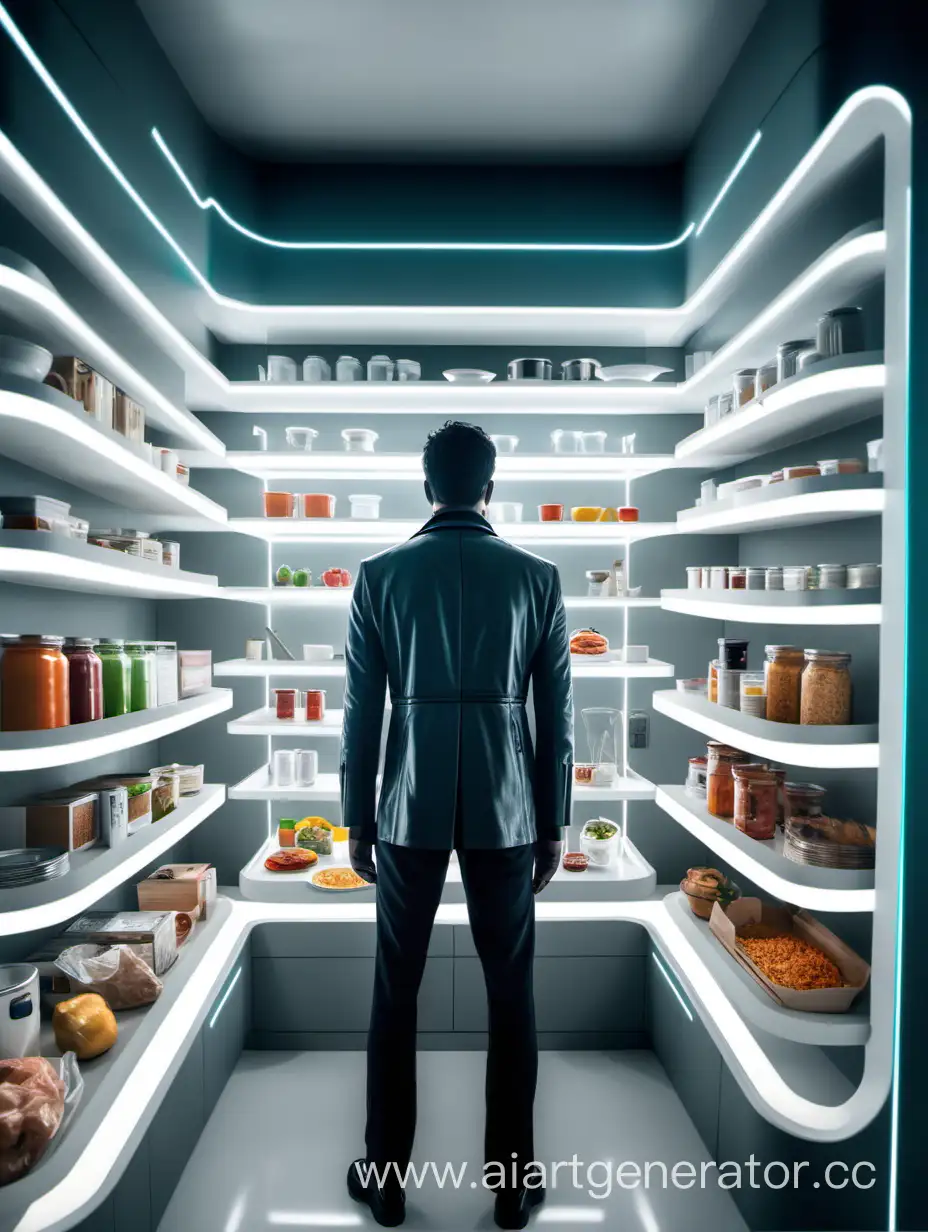 Futuristic-Pantry-with-a-Man-and-Food