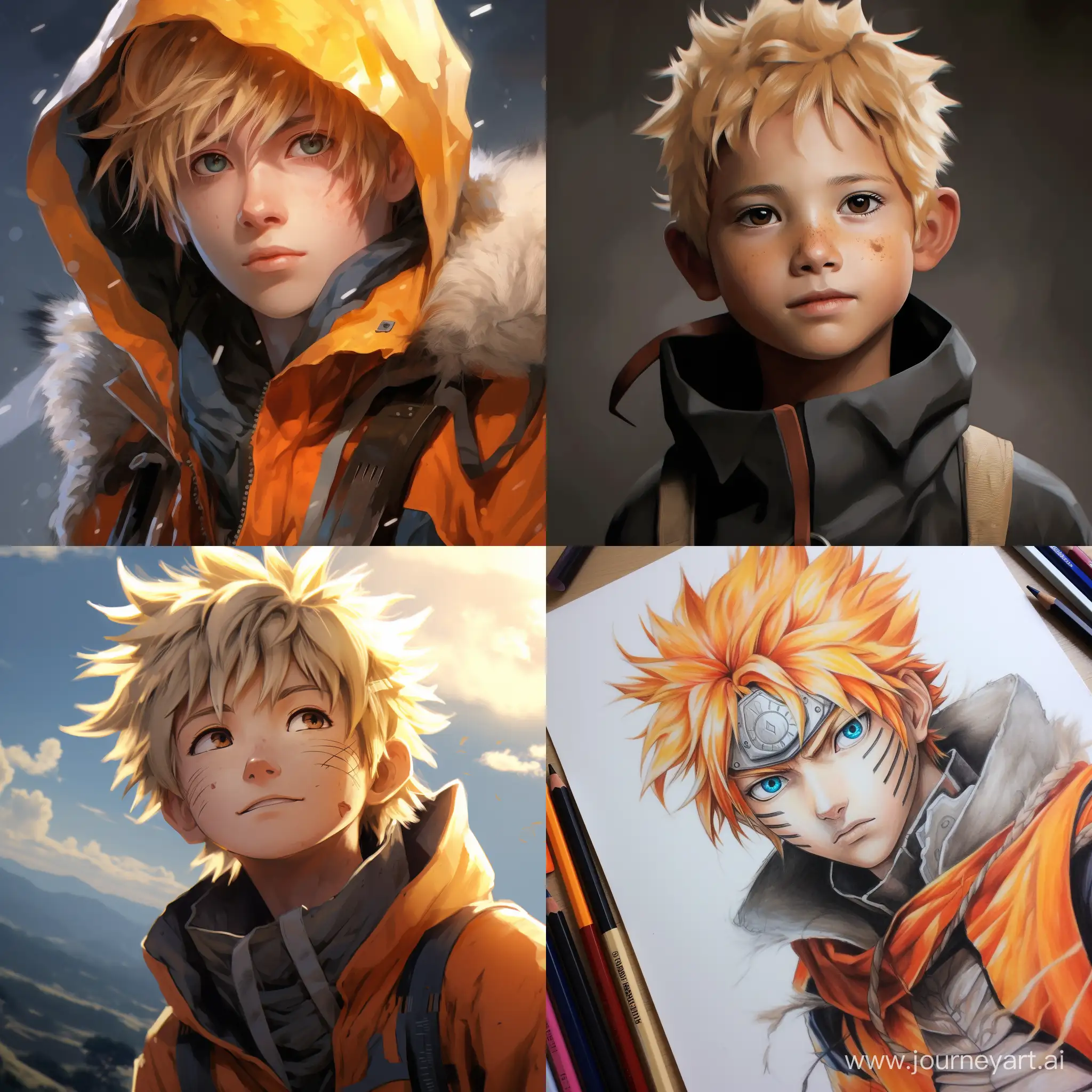 I want a super realistic picture of Naruto