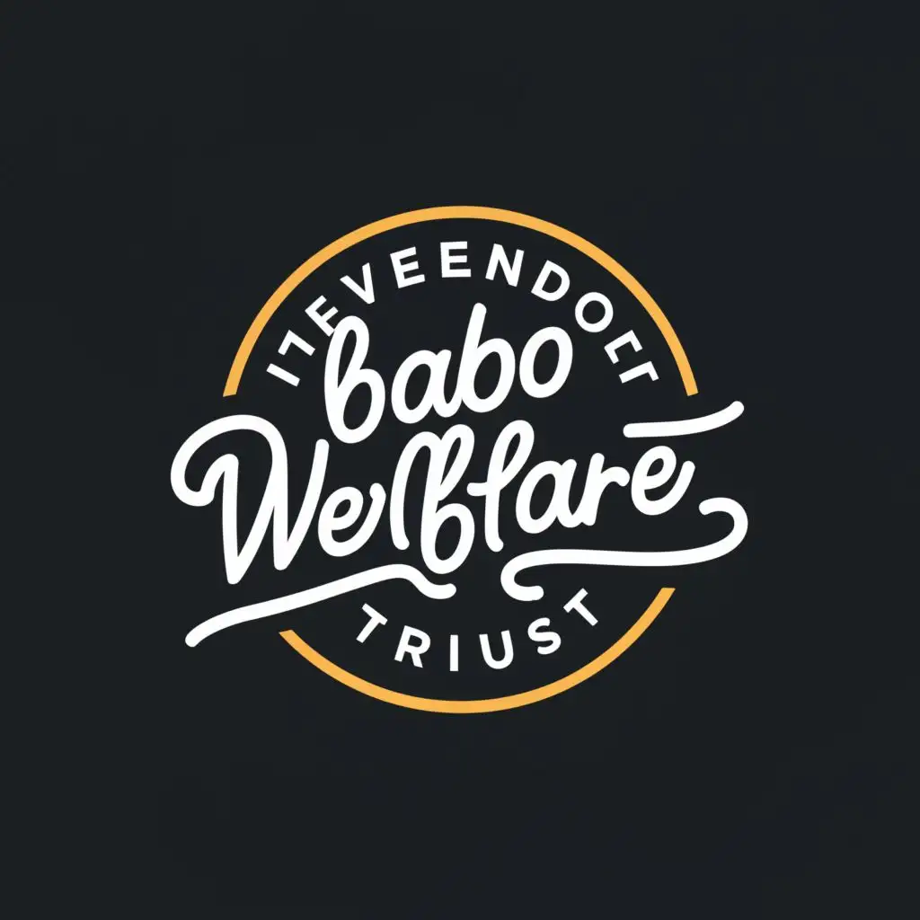 logo, Foundation logo, with the text "Babo Welfare Trust ", typography