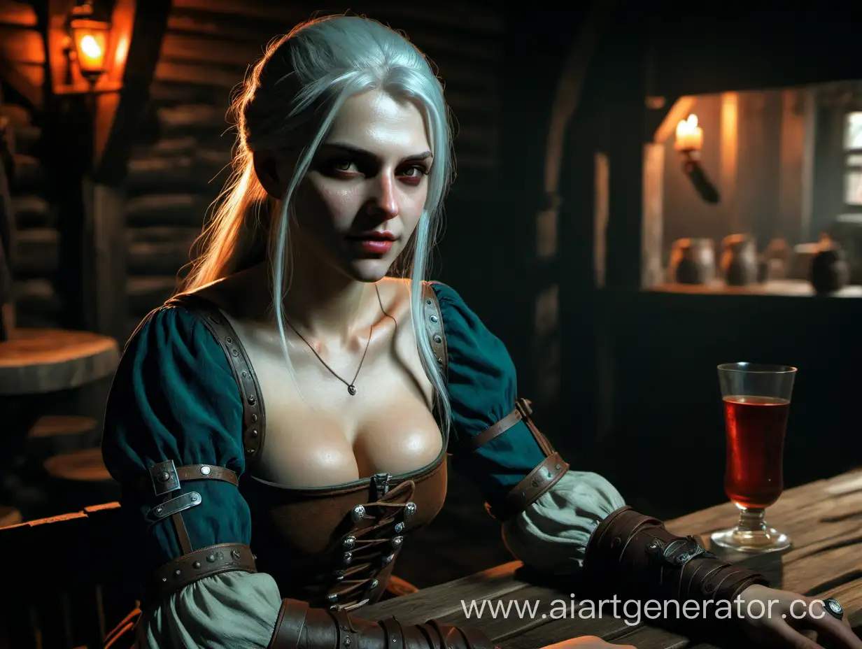 Fantasy-Tavern-Scene-with-The-Witcher-Girl