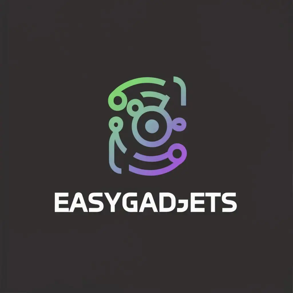 a logo design,with the text "EasyGadgets", main symbol:Gadget,Moderate,be used in Finance industry,clear background