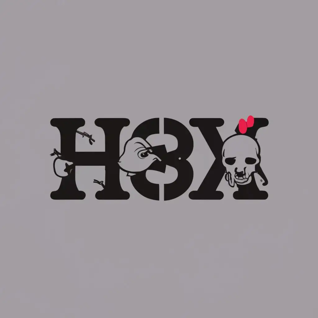 LOGO-Design-for-H3XKZ-Rustic-Charm-with-Chicken-Sheep-Guns-and-Skulls