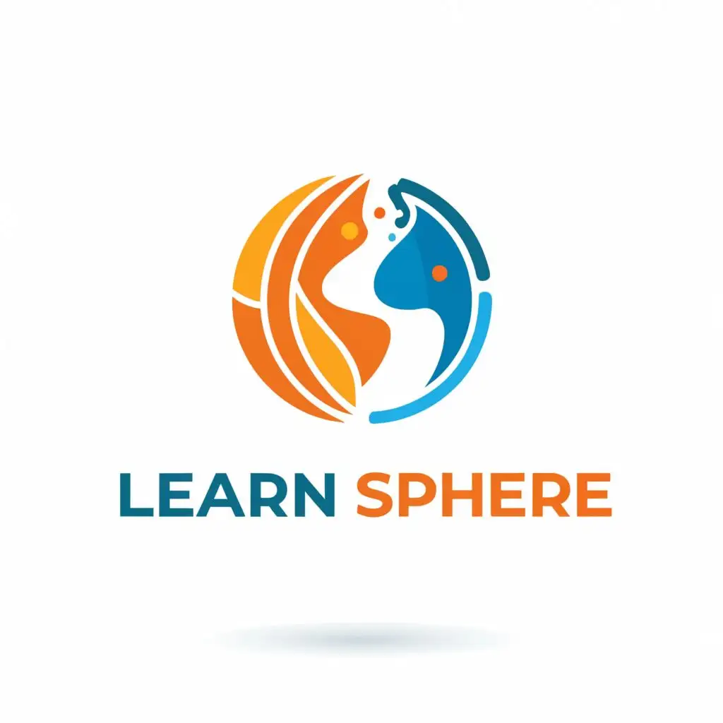 logo, world, with the text "Learn Sphere", typography, be used in Education industry