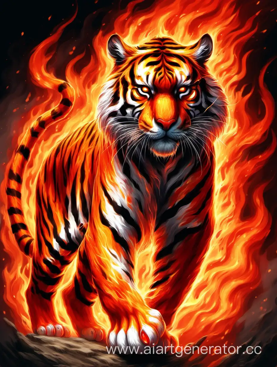 Fiery tiger