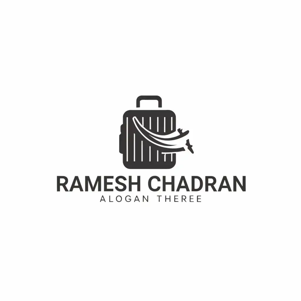 a logo design,with the text "Ramesh Chandran", main symbol:Ramesh Chandran,Moderate,be used in Travel industry,clear background