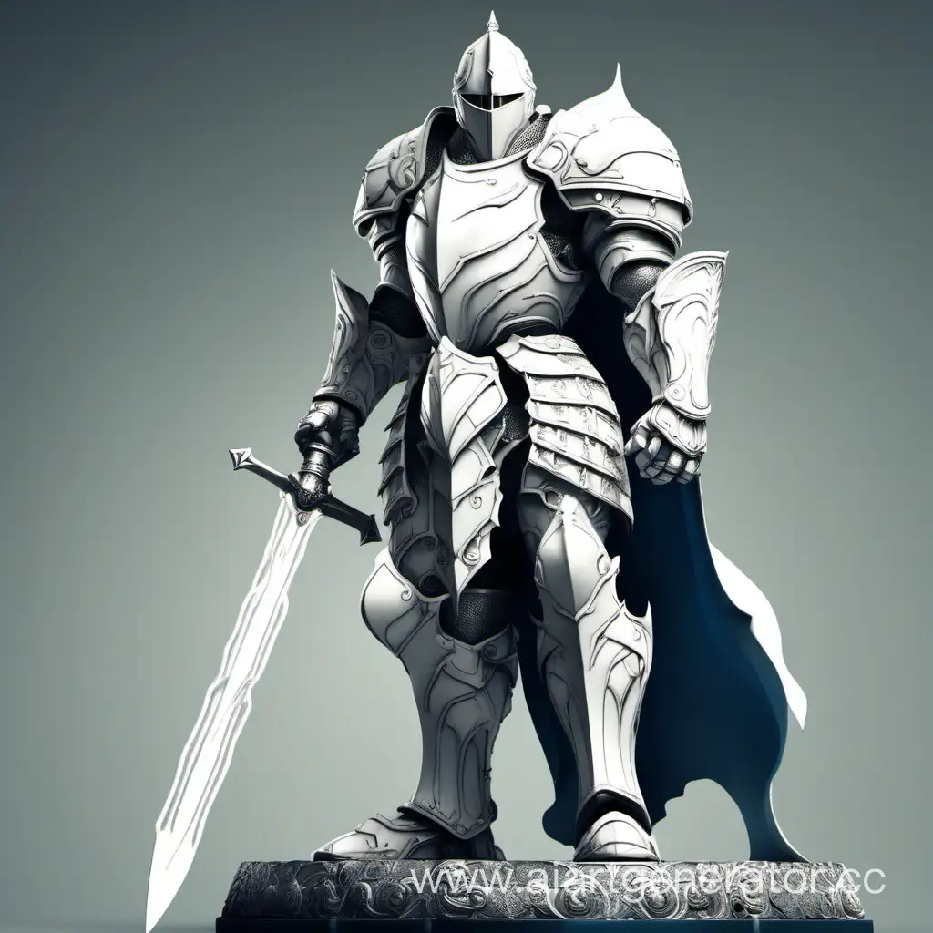 Majestic-White-Knight-Standing-Tall