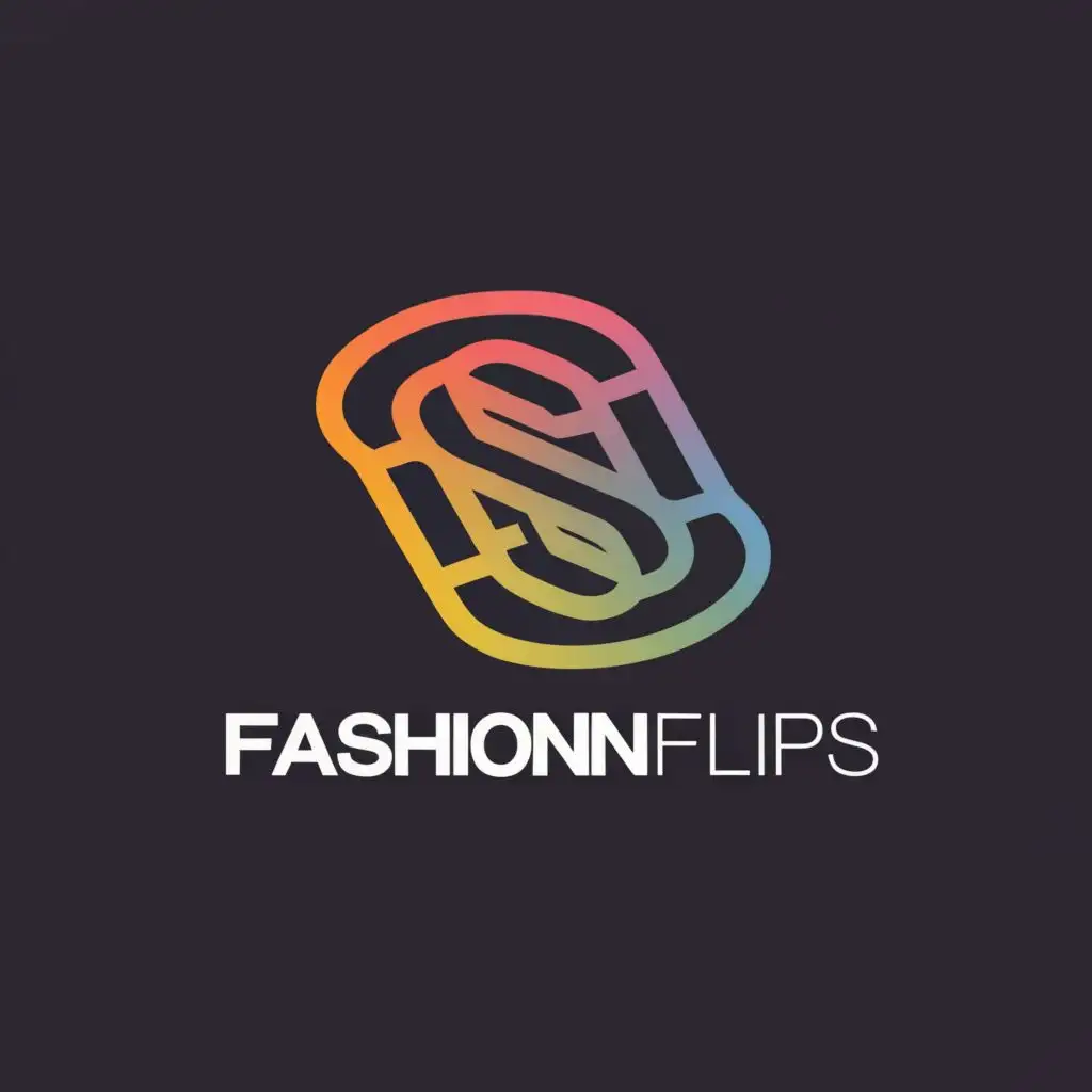 a logo design,with the text "FashionFlips", main symbol:Futuristic,Moderate,be used in Internet industry,clear background