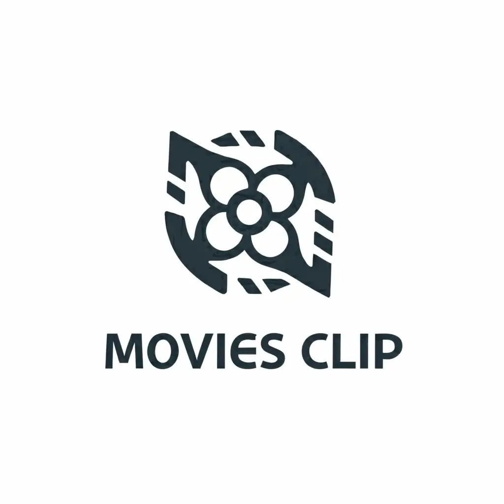 a logo design,with the text "movies clip", main symbol: SHADOLL
,Moderate,be used in Internet industry,clear background