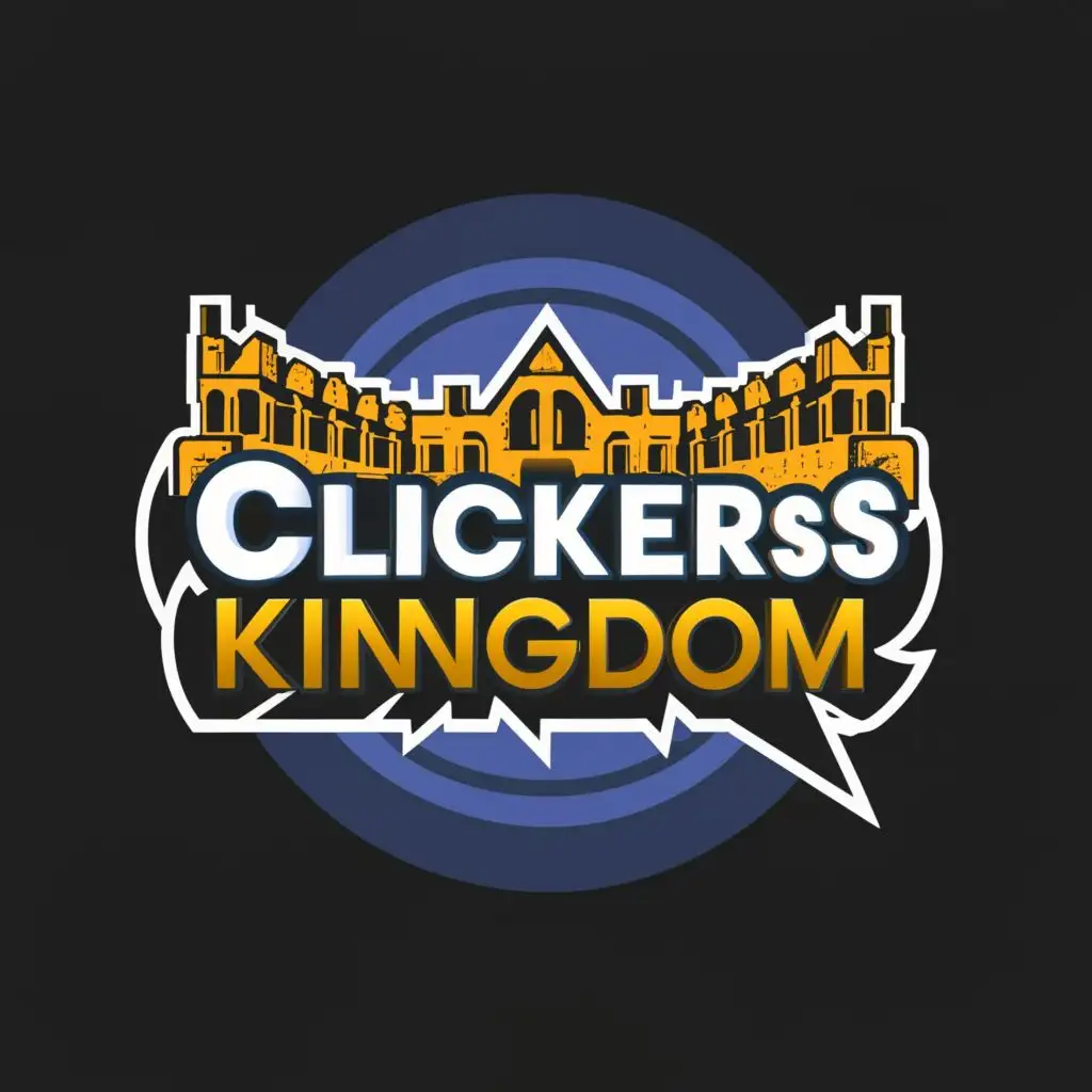 logo, Cursor, with the text "Clickers Kingdom", typography