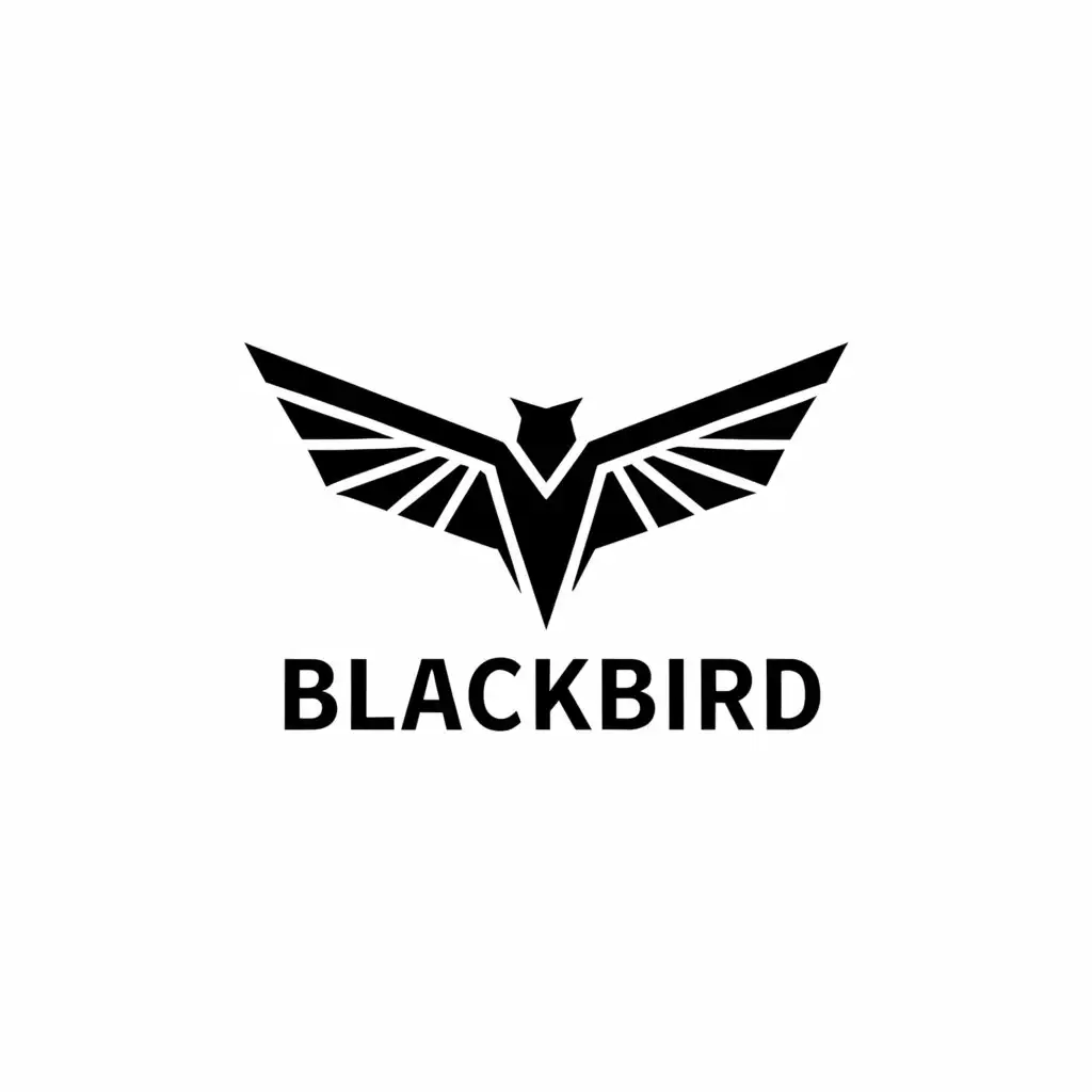 LOGO-Design-For-Black-Bird-Sleek-Typography-with-a-Minimalist-Avian-Symbol