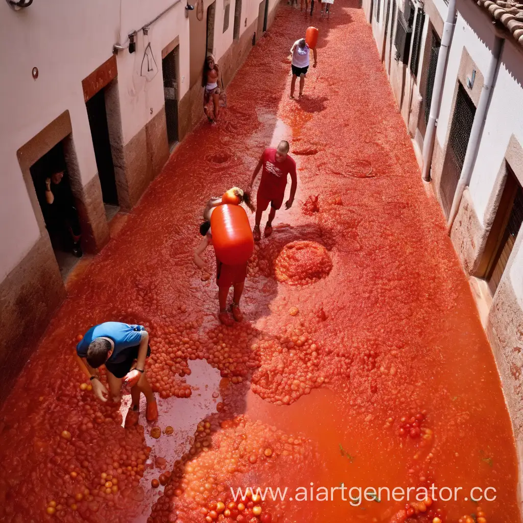 Colorful-Tomato-Fight-Festival-Joyful-Participants-in-Tomato-Splash