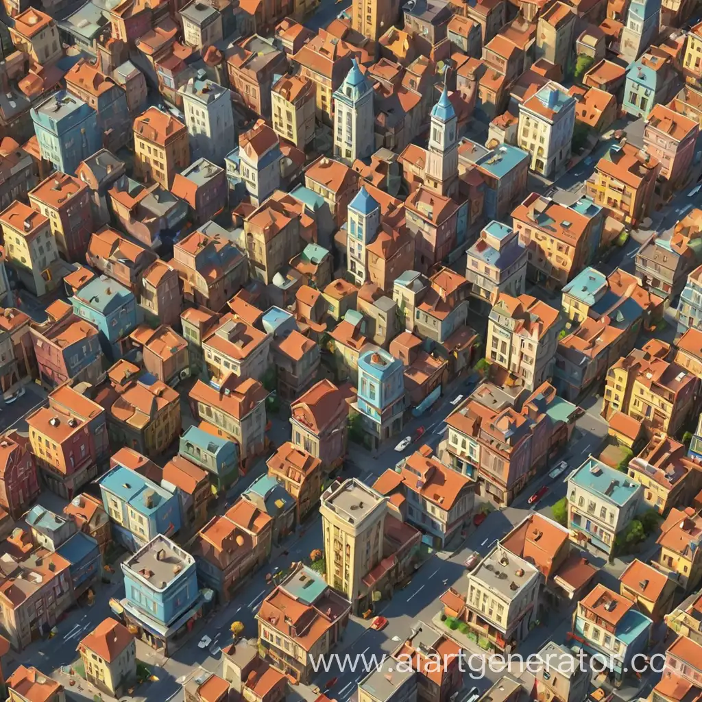 3D-Cartoon-Cityscape-with-Vibrant-Buildings-and-Lively-Characters
