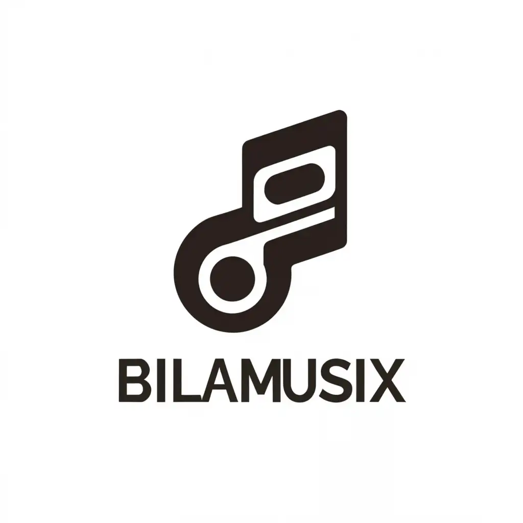 a logo design,with the text "Music", main symbol:Billa Musix,Moderate,be used in Entertainment industry,clear background