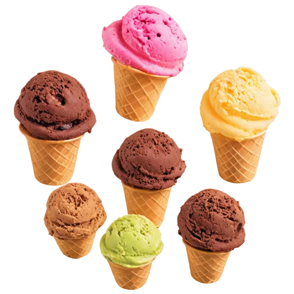 colourful ice cream