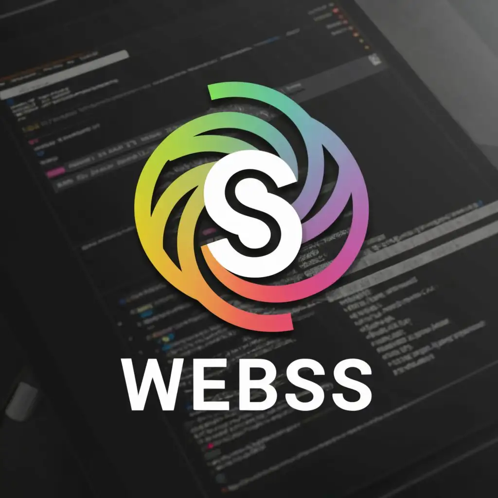 a logo design,with the text "webss", main symbol:Excentric circle with final ss different,Minimalistic,be used in Internet industry,clear background