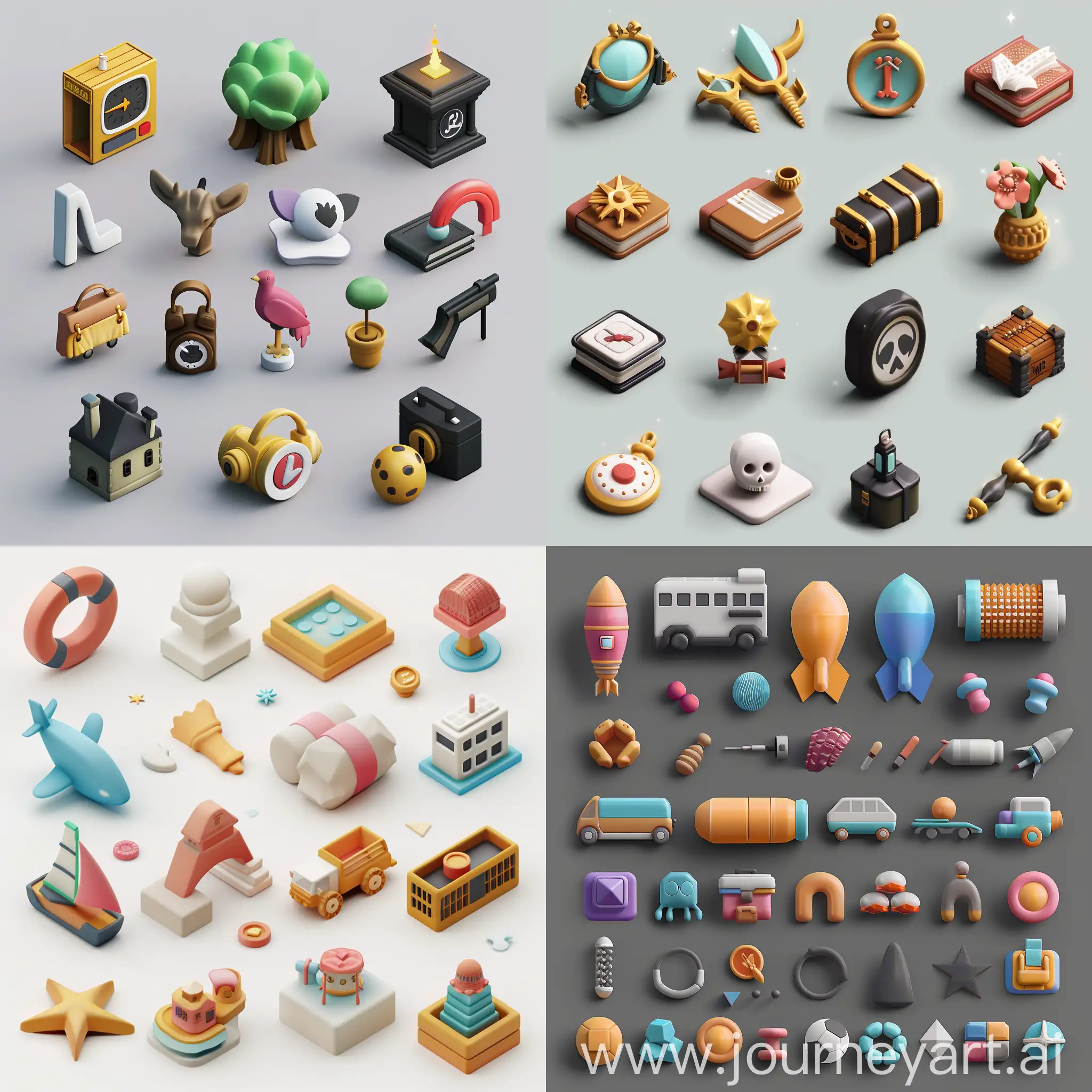 Consistently-Styled-3D-Icons-Set