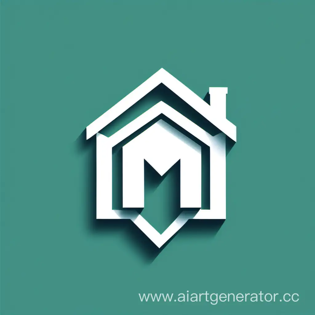 Professional-Real-Estate-Chat-Logo-with-Stylized-Letter-M