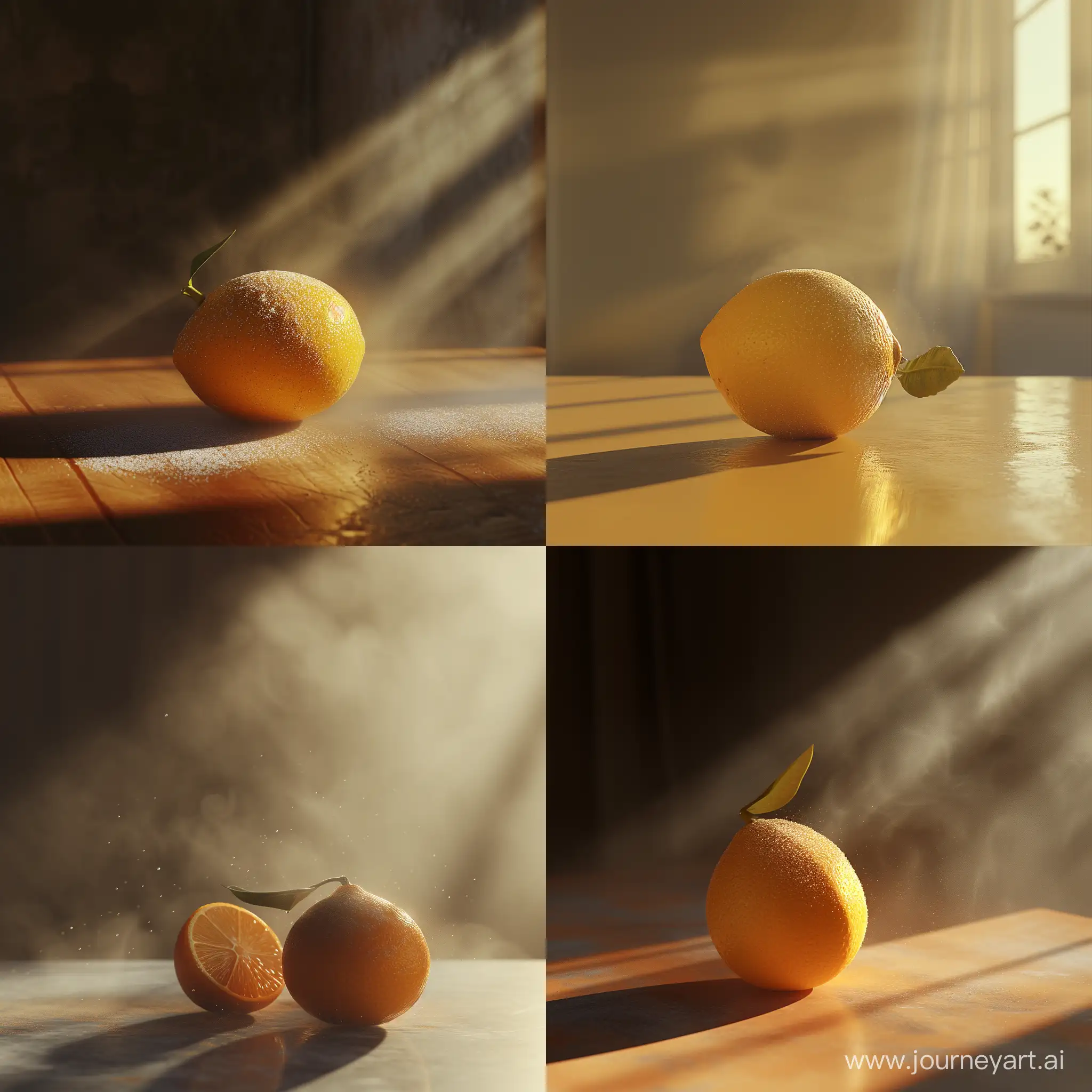 Vibrant-Citrus-Product-Display-with-Hazy-Light
