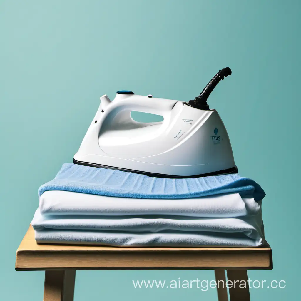 a detergant ironing a tshirt
