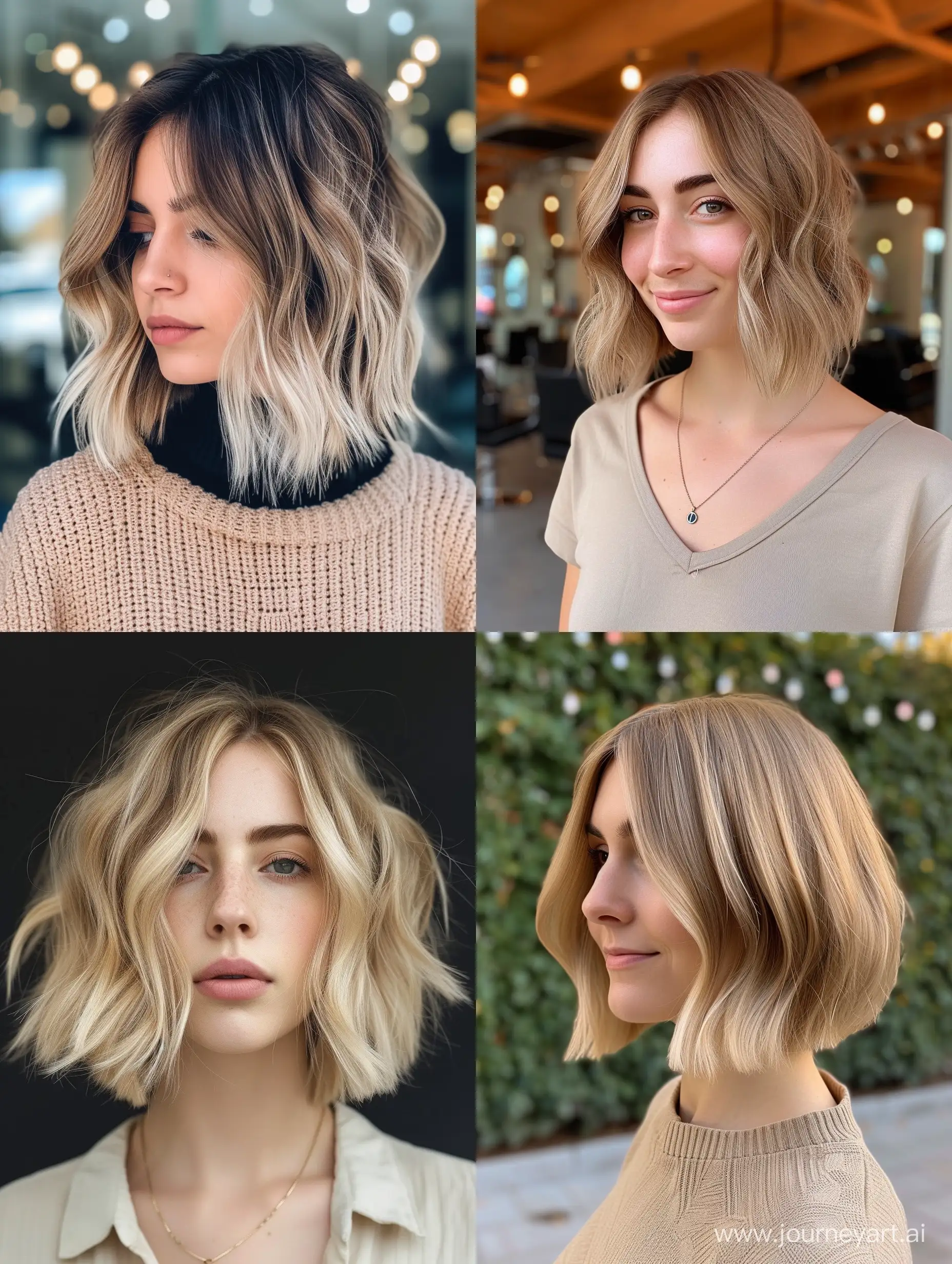 trendy spring lob hairstyles for fine hair 2024