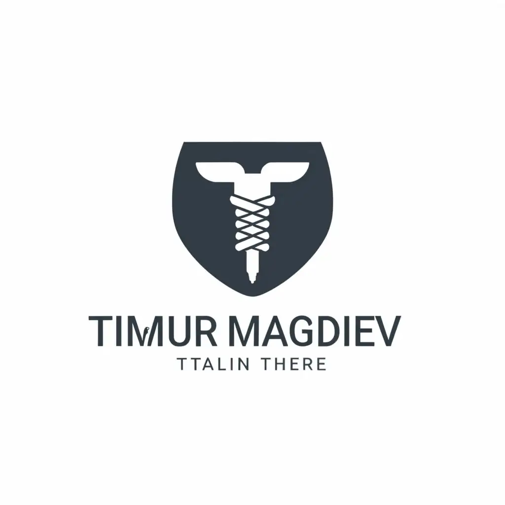 a logo design,with the text "Timur magdiev", main symbol:Surgery, implant, dentist,Moderate,be used in Medical Dental industry,clear background