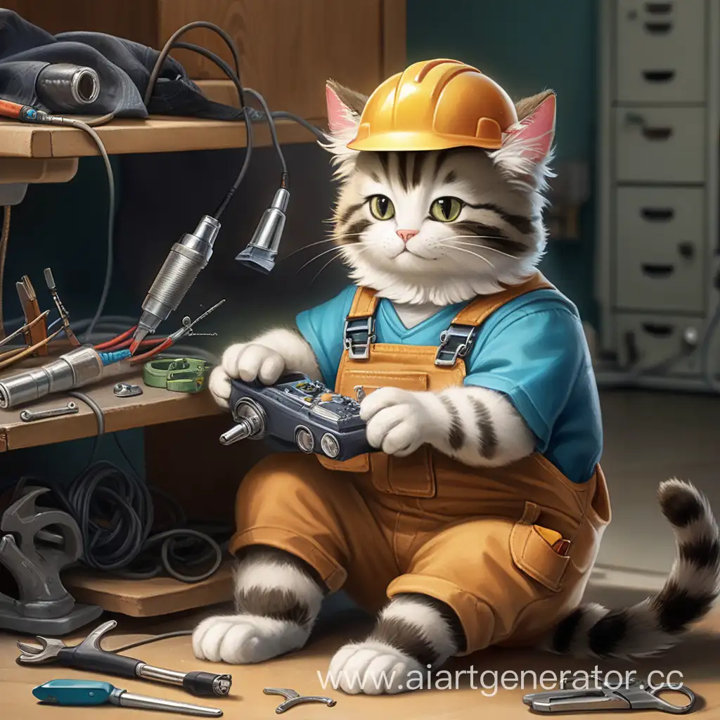 кот ремонтник