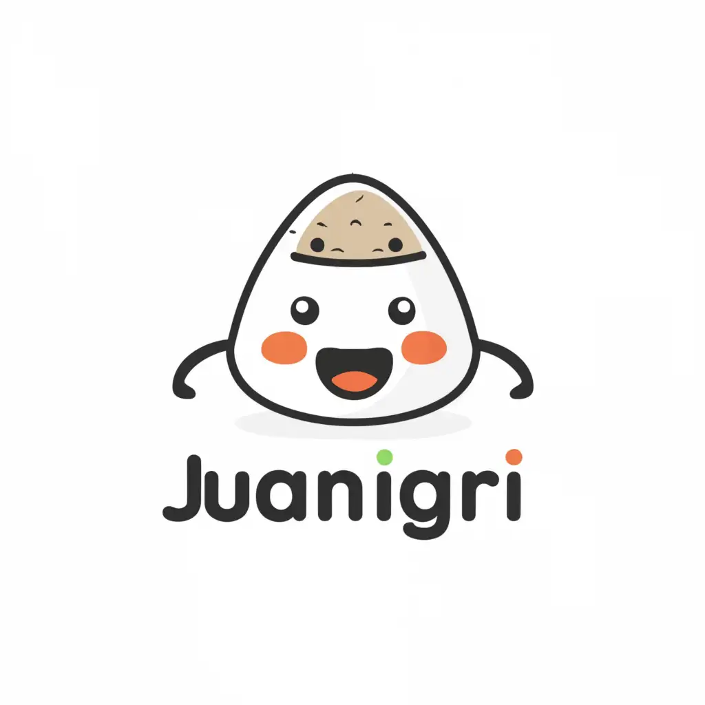 a logo design,with the text "JUANIGIRI", main symbol:ONIGIRI, CUTE BOY,Minimalistic,be used in Legal industry,clear background
