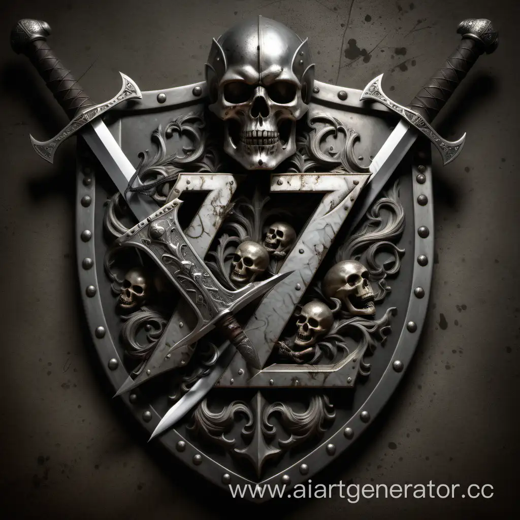 Dark-Fantasy-Steel-Breastplate-with-Skull-Sword-and-Letter-Z