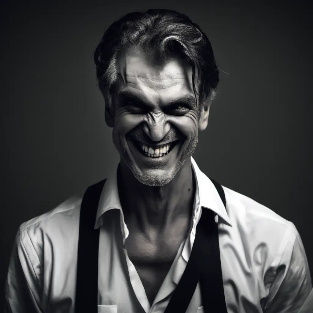 Sinister Grin Man with a Sadistic Look