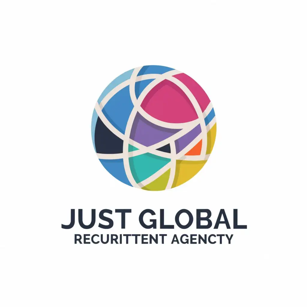 a logo design,with the text "just global recruitment agency", main symbol:Glob,Moderate,clear background