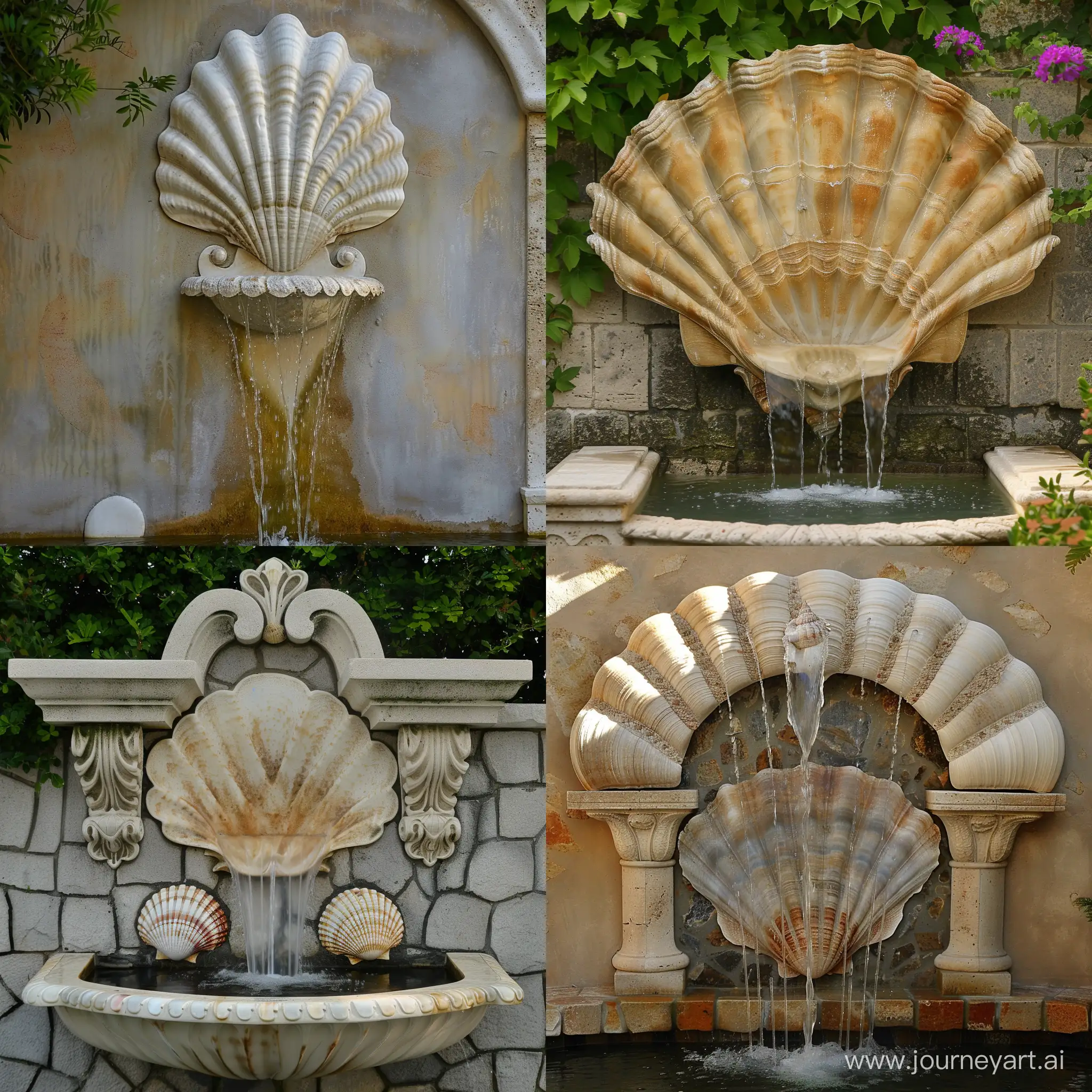 Elegant-Seashell-Baroque-Wall-Fountain