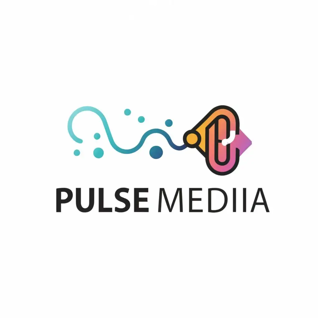 logo, pulse, with the text "pulse media", typography, be used in Technology industry