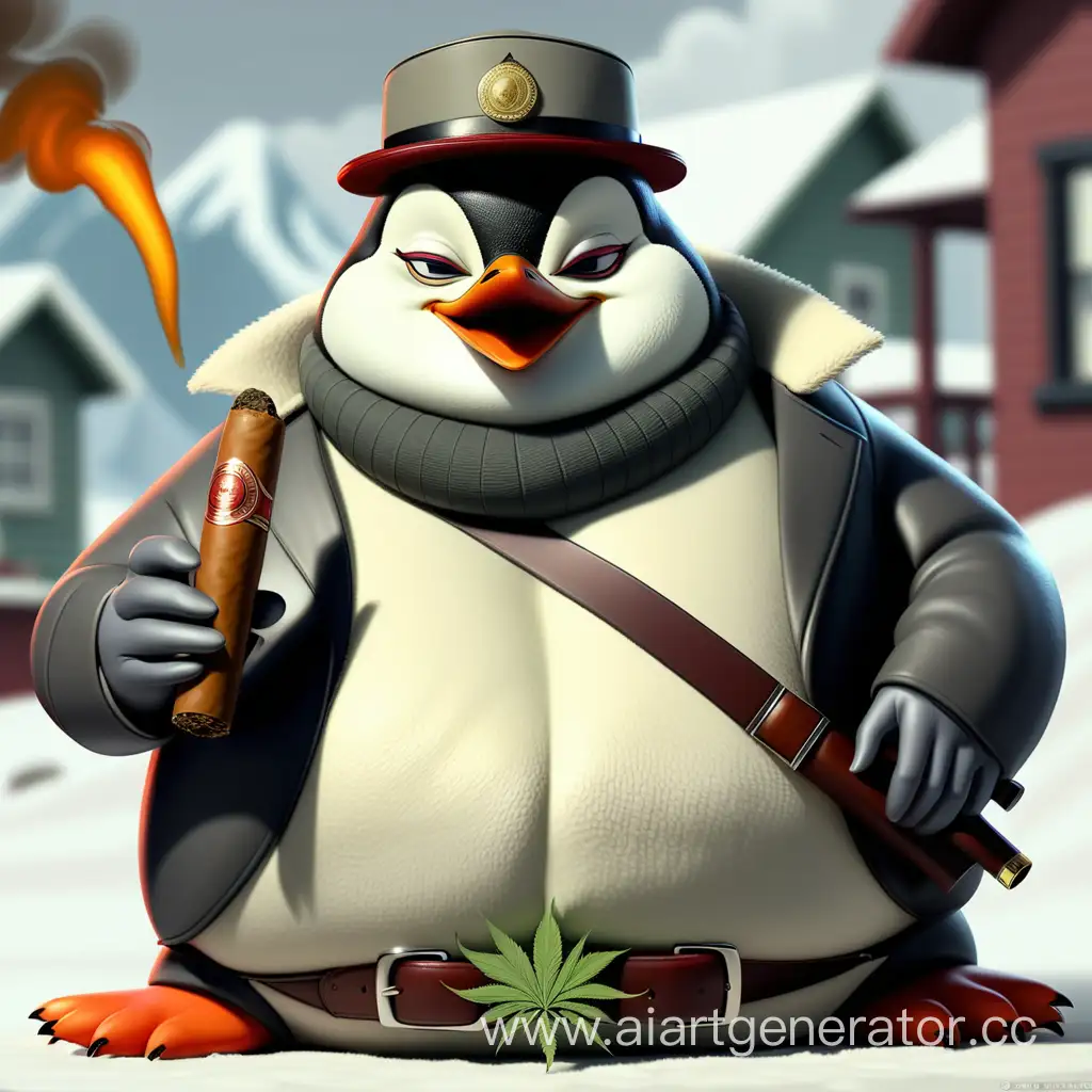 Menacing-Kovalsky-Penguin-CigarSmoking-CapWearing-Armed-Meme