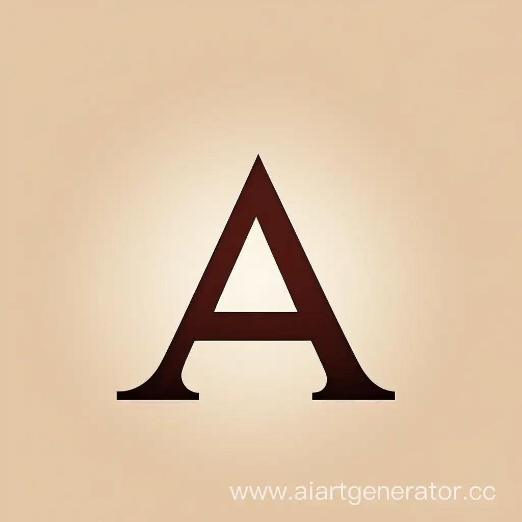 Elegant-Letter-A-Logo-on-Beige-Background