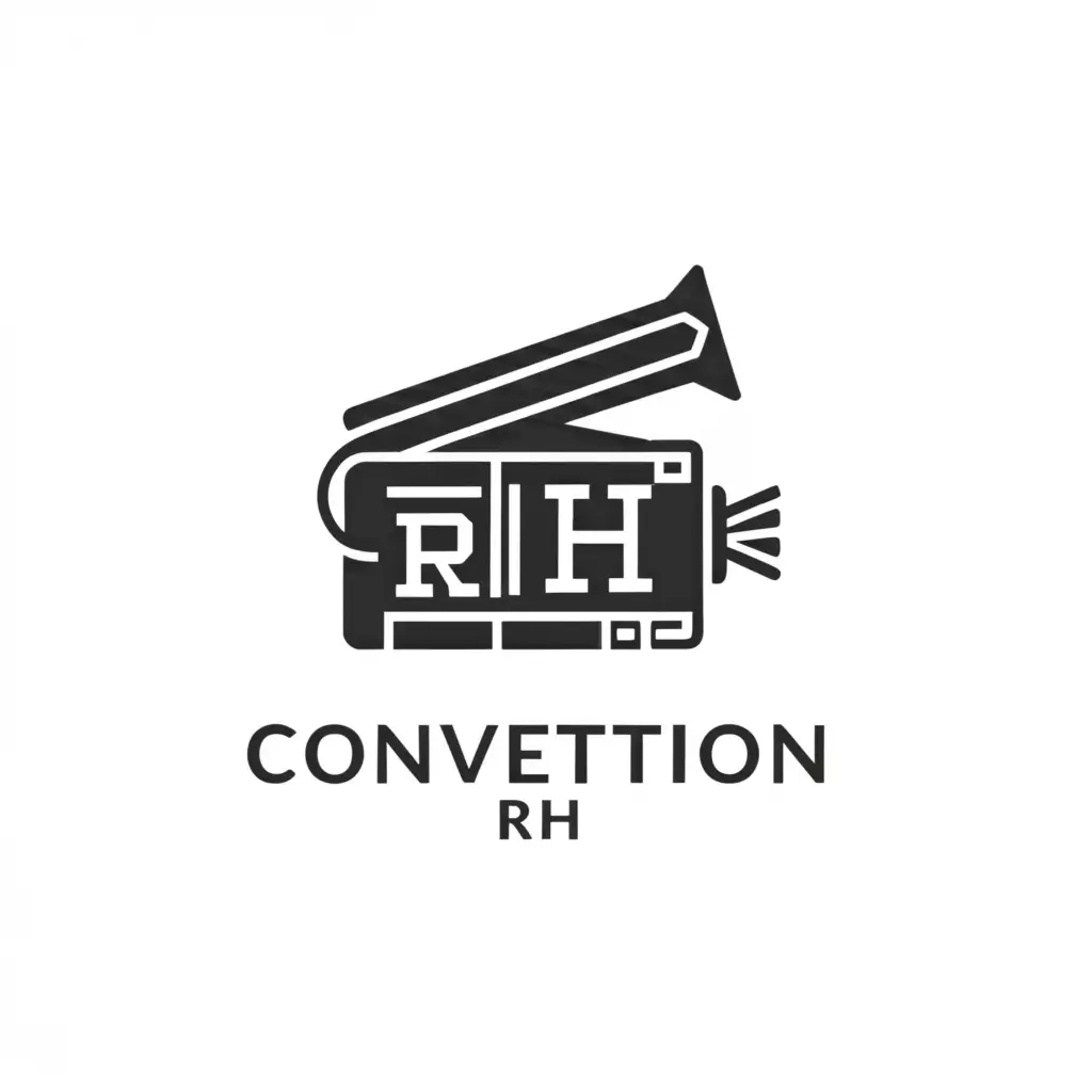 a logo design,with the text "Convention RH", main symbol:Cinema,Moderate,clear background
