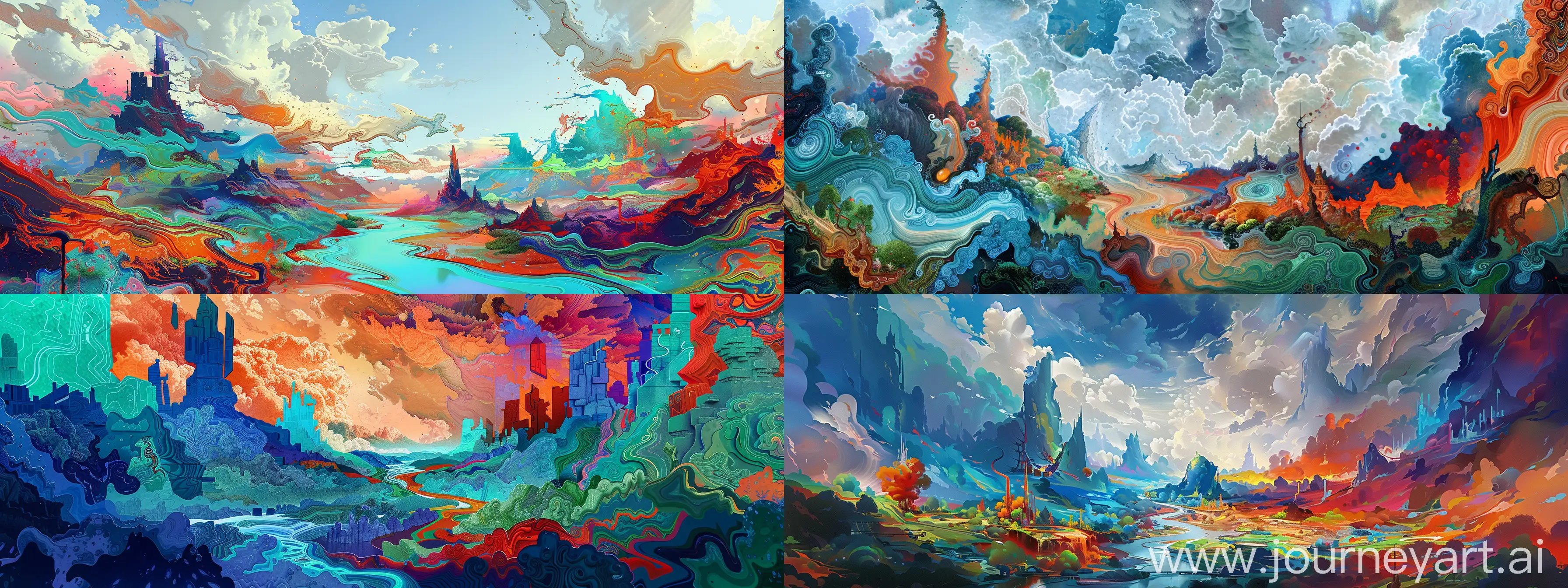 Fantastical-Landscape-with-Vibrant-Colors-and-Abstract-Structures