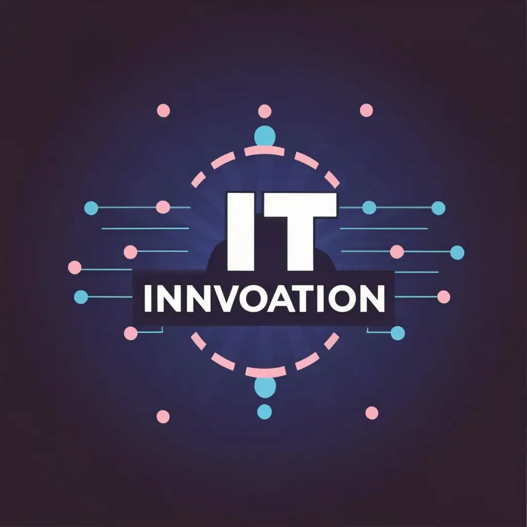 logo, light bump, with the text "IT Innovation", typography, be used in Internet industry