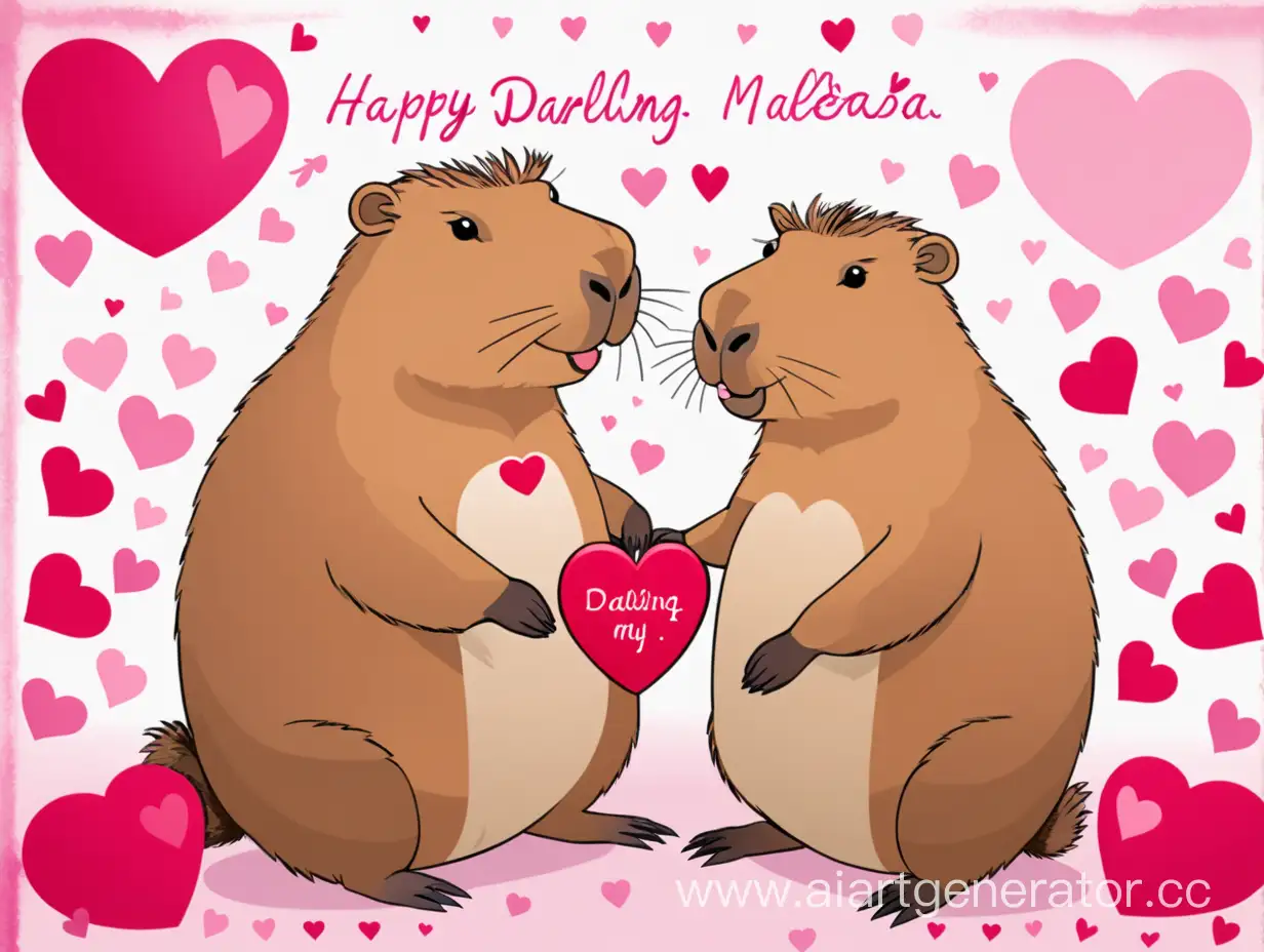 Valentines-Day-Card-with-Capybara-Sweet-Russian-Love-Note